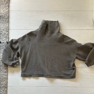 Lululemon Athletica Gray Cowl Neck Sweater